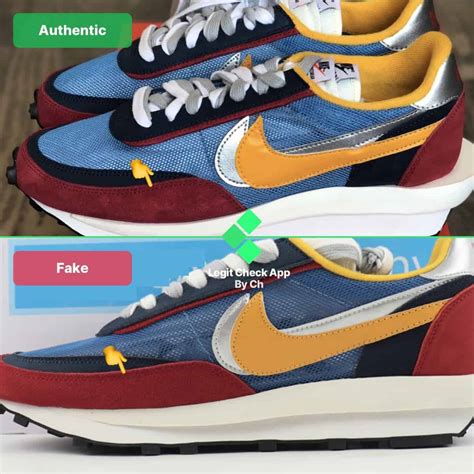 nike sacai fake vs real|How To Spot Fake Nike LD Waffle Sacai Sneakers / Trainers Fake Vs. Real .